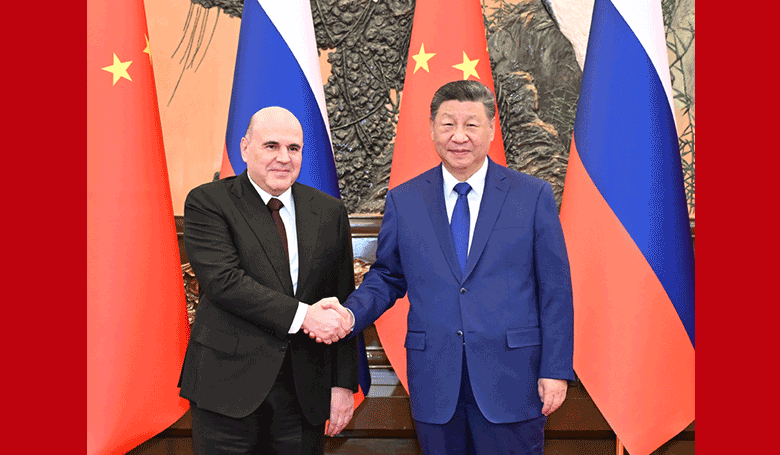 习近平会见俄罗斯总理米舒斯京