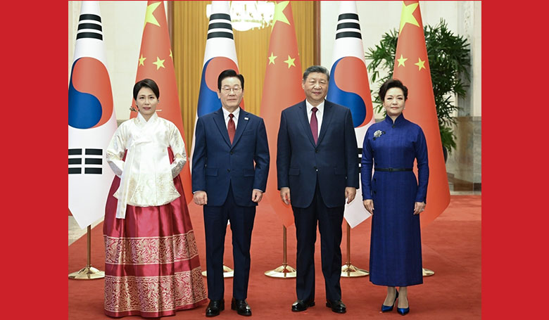 习近平同韩国总统李在明举行会谈